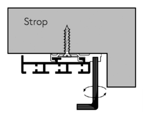Montáž japonské stěny na strop detail