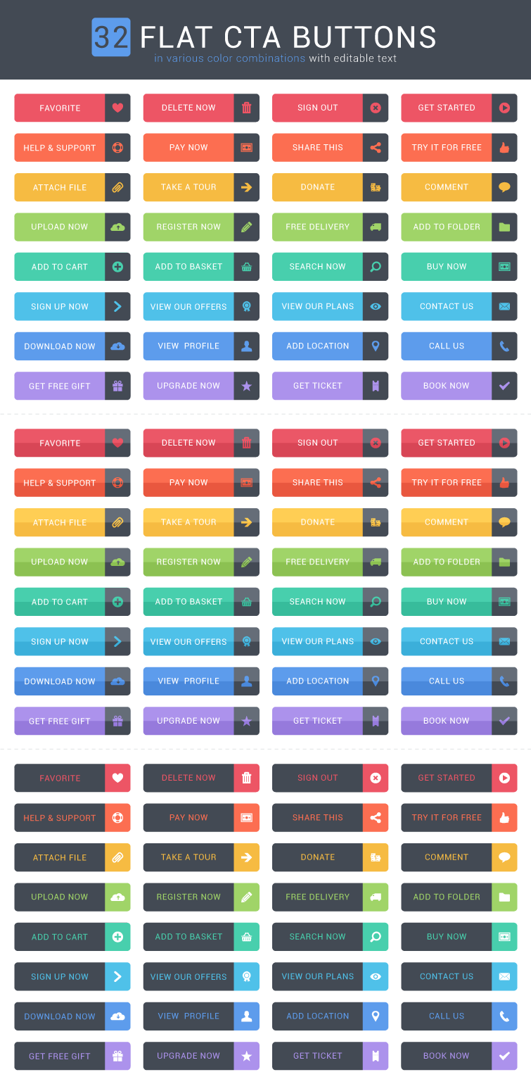 CTA buttons